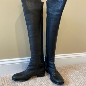 Tory Burch “Jack” black over-the-knee boots size 7
